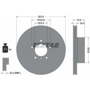 Textar | Bremsscheibe | 92176105