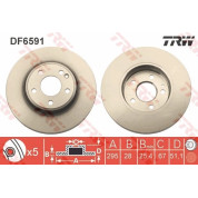 TRW | Bremsscheibe | DF6591