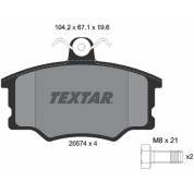 Textar | Bremsbelagsatz, Scheibenbremse | 2057402