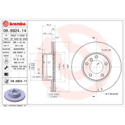 Brembo | Bremsscheibe | 09.6924.11