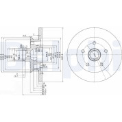 Delphi | Bremsscheibe | BG2468