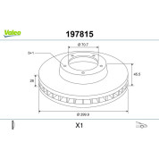 Valeo | Bremsscheibe | 197815