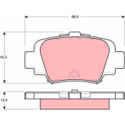 TRW | Bremsbelagsatz, Scheibenbremse | GDB1060