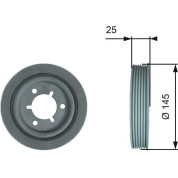 Gates | Riemenscheibe, Kurbelwelle | TVD1056