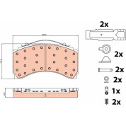 TRW | Bremsbelagsatz, Scheibenbremse | GDB5117