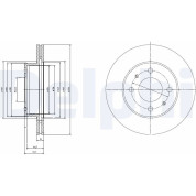 Delphi | Bremsscheibe | BG3946