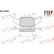 FTE | Bremsbelagsatz, Scheibenbremse | 9010048