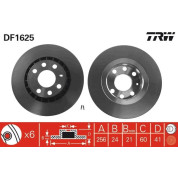 TRW | Bremsscheibe | DF1625