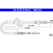 ATE | Seilzug, Feststellbremse | 24.3727-0143.2