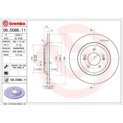 Brembo | Bremsscheibe | 08.D086.11