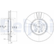 Delphi | Bremsscheibe | BG2729