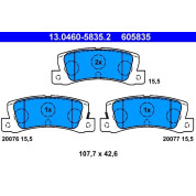 ATE | Bremsbelagsatz, Scheibenbremse | 13.0460-5835.2