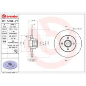 Brembo | Bremsscheibe | 08.5834.27