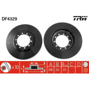 TRW | Bremsscheibe | DF4329