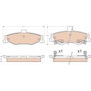 TRW | Bremsbelagsatz, Scheibenbremse | GDB3570