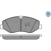 Meyle | Bremsbelagsatz, Scheibenbremse | 025 220 6221/PD