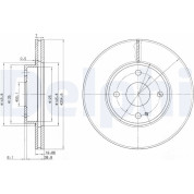 Delphi | Bremsscheibe | BG3393