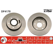 TRW | Bremsscheibe | DF4170