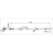 Metzger | Bremsschlauch | 4111519