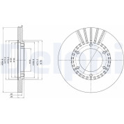 Delphi | Bremsscheibe | BG2365