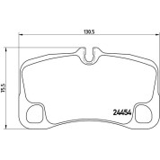 Brembo | Bremsbelagsatz, Scheibenbremse | P 65 022