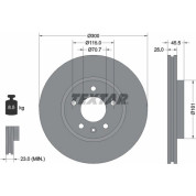 Textar | Bremsscheibe | 92205605