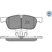 Meyle | Bremsbelagsatz, Scheibenbremse | 025 221 4519/PD