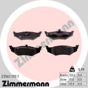 Zimmermann | Bremsbelagsatz, Scheibenbremse | 23561.170.1