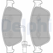 Delphi | Bremsbelagsatz, Scheibenbremse | LP2072