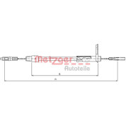 Metzger | Seilzug, Feststellbremse | 10.9442