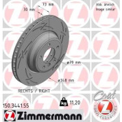 Zimmermann | Bremsscheibe | 150.3441.55