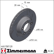 Zimmermann | Bremsscheibe | 460.1587.20