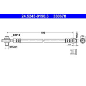 ATE | Bremsschlauch | 24.5243-0190.3