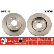 TRW | Bremsscheibe | DF4113