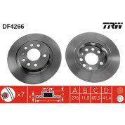 TRW | Bremsscheibe | DF4266