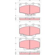 TRW | Bremsbelagsatz, Scheibenbremse | GDB3383