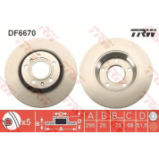 TRW | Bremsscheibe | DF6670