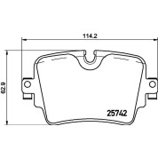 Brembo | Bremsbelagsatz, Scheibenbremse | P 36 033