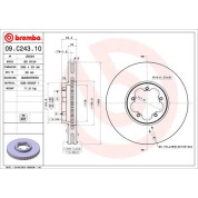 Brembo | Bremsscheibe | 09.C243.10