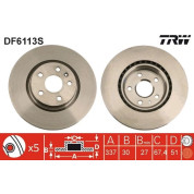 TRW | Bremsscheibe | DF6113S