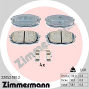 Zimmermann | Bremsbelagsatz, Scheibenbremse | 22052.180.2