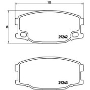 Brembo | Bremsbelagsatz, Scheibenbremse | P 54 035