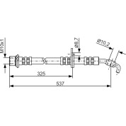 BOSCH | Bremsschlauch | 1 987 476 782