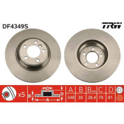 TRW | Bremsscheibe | DF4349S