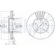 Delphi | Bremsscheibe | BG2745