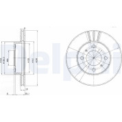 Delphi | Bremsscheibe | BG2810