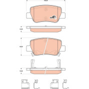 TRW | Bremsbelagsatz, Scheibenbremse | GDB4175