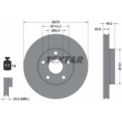 Textar | Bremsscheibe | 92139703