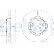 Delphi | Bremsscheibe | BG4167