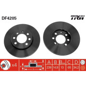 TRW | Bremsscheibe | DF4205